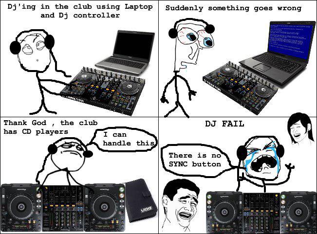 Fake DJ no beat matching